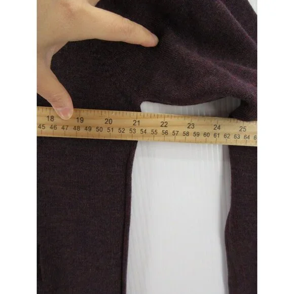 Raffi Sweater Medium Extra Fine Merino Wool 1/4 Zip Pullover Cable - Picture 5 of 10